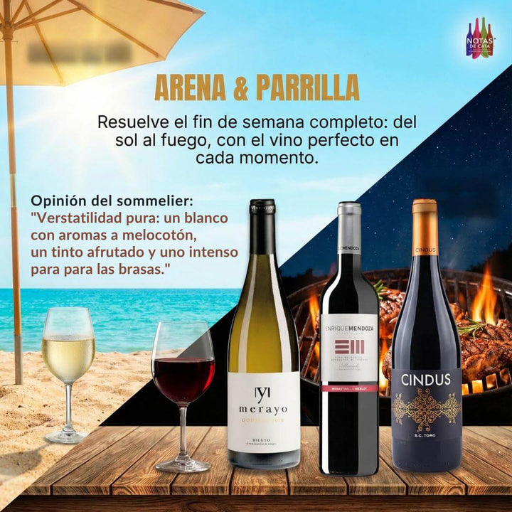 Arena y parrilla