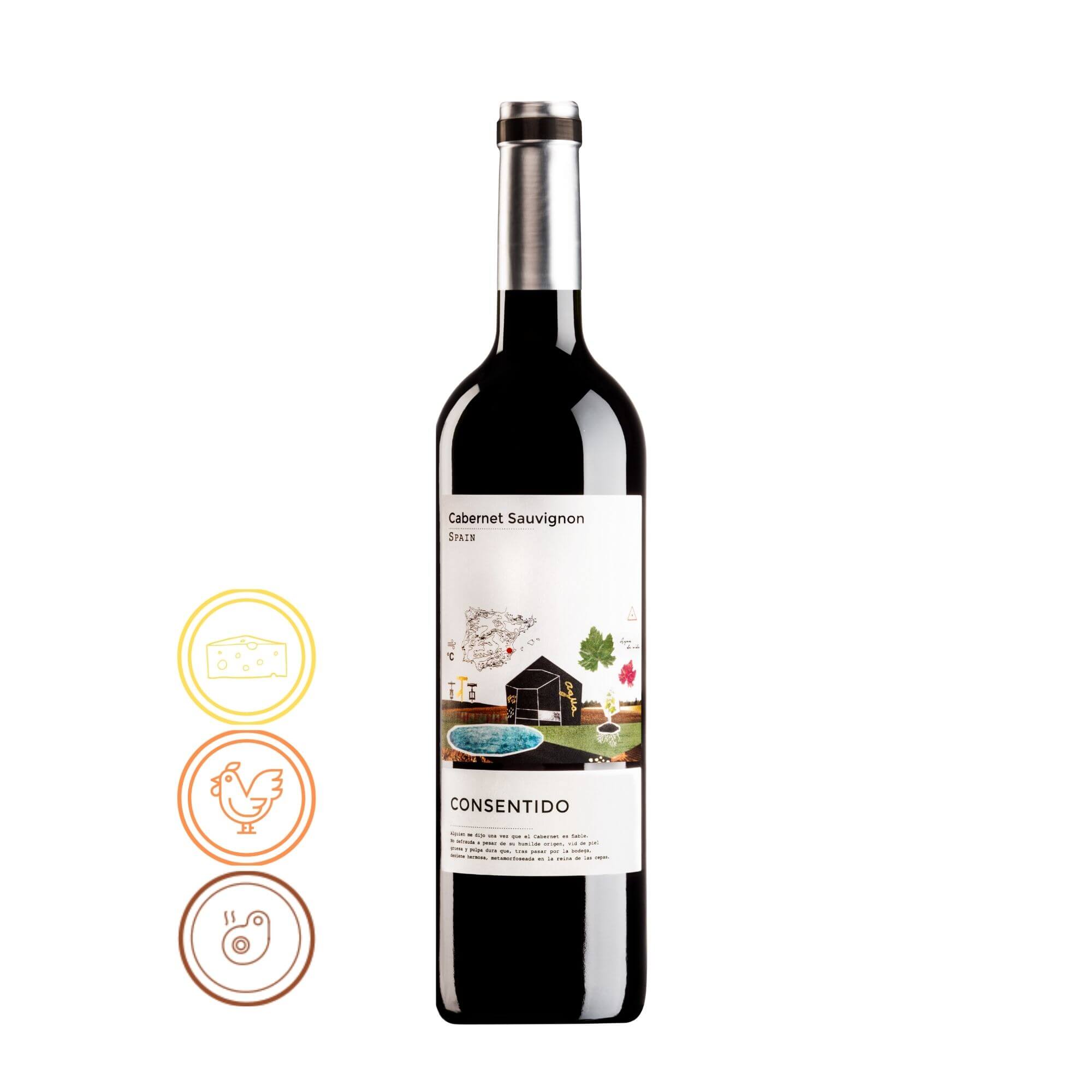 Consentido Cabernet Sauvignon - Yecla, 2020 - Notas de Cata | Tu tienda online de Vino en Perú 