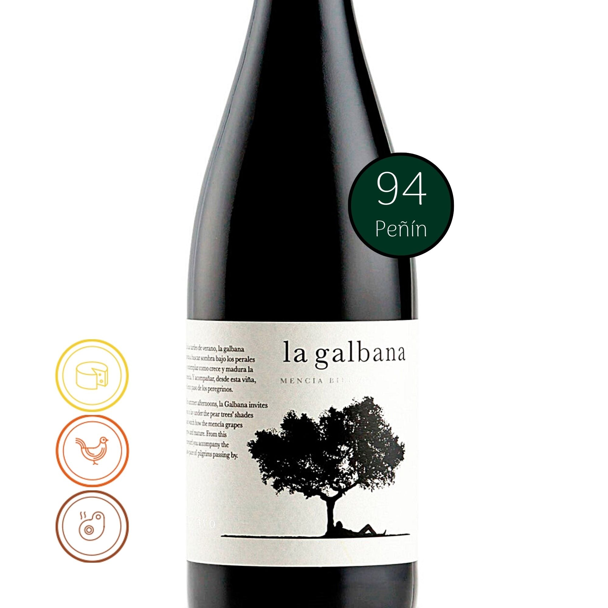 La Galbana Mencía, Bierzo 2015 - Notas de Cata | Tu tienda online de Vino en Perú 