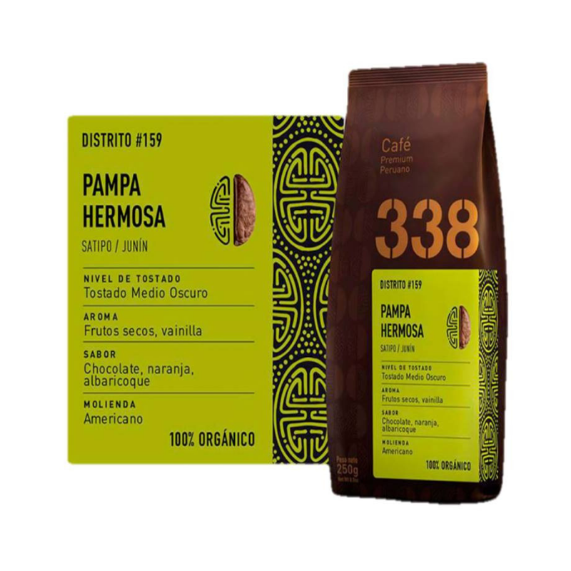 Café molido 338 Pampa Hermosa 250grs - Notas de Cata | Tu tienda online de Vino en Perú 
