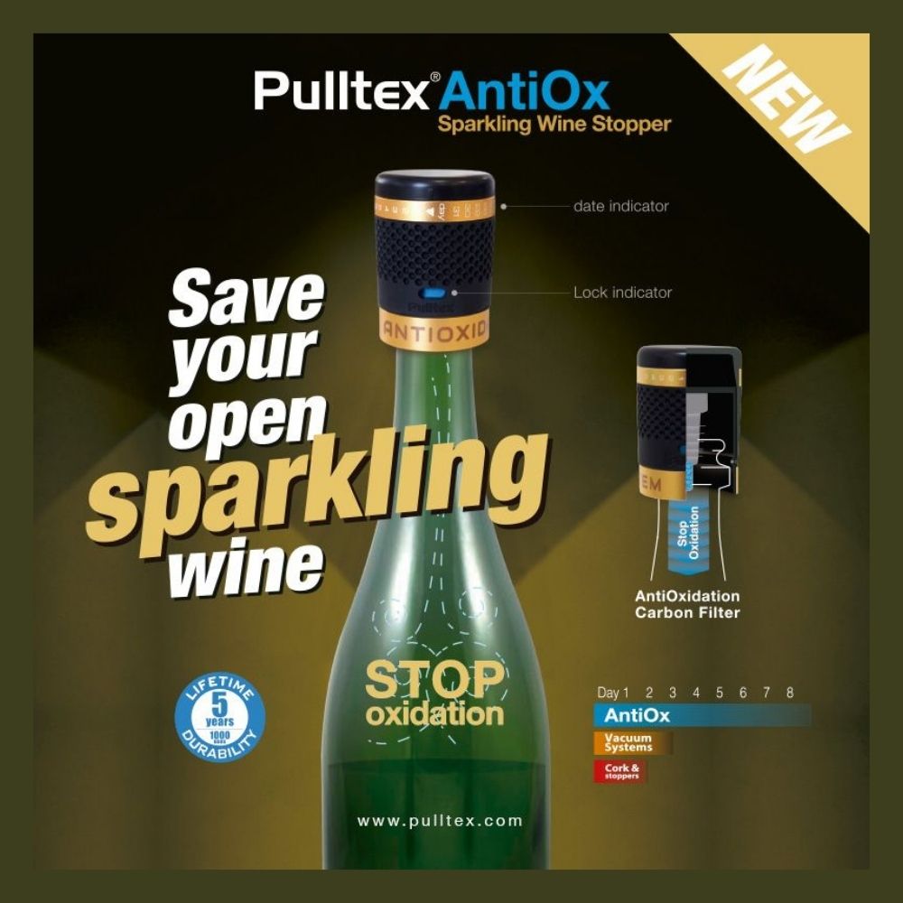 Tapón Antiox Cava - para mantener la botella abierta - Notas de Cata | Tu tienda online de Vino en Perú 