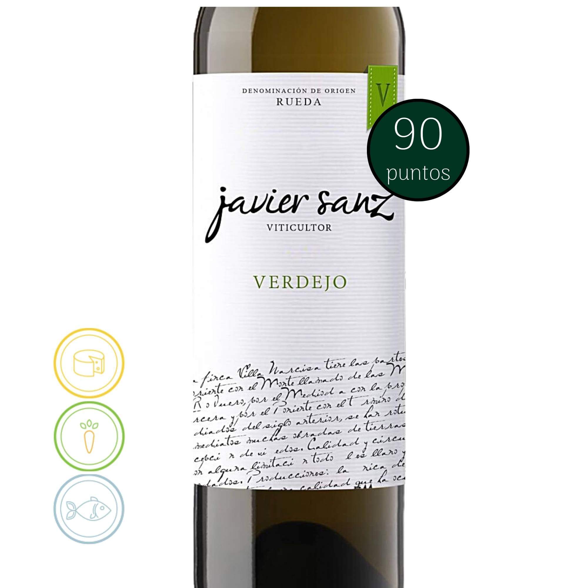 Javier Sanz Verdejo 500ml - Rueda, 2019 - Notas de Cata | Tu tienda online de Vino en Perú 
